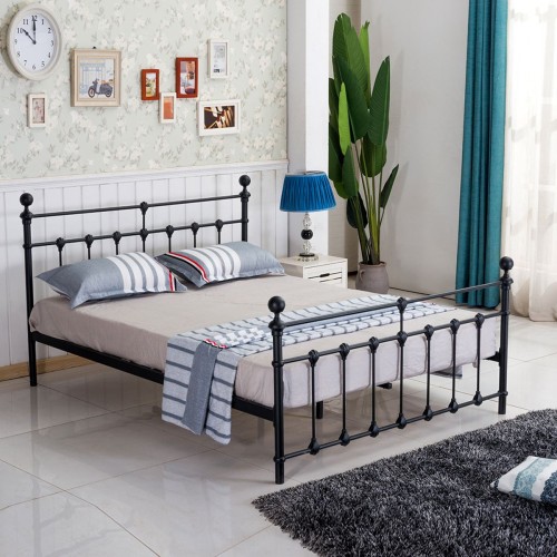 Κρεβάτι Διπλό Art Maison Sete - Black (Για Στρώμα 150x200cm)