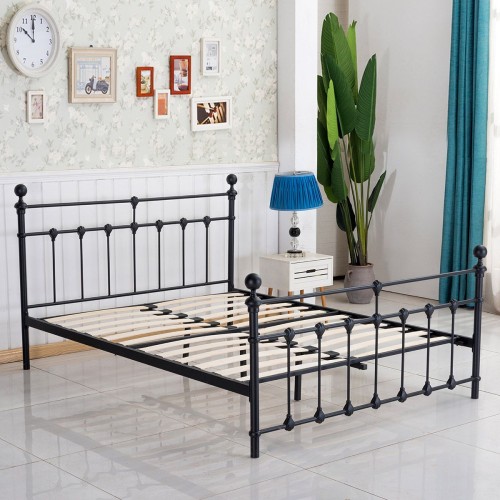 Κρεβάτι Διπλό Art Maison Sete - Black (Για Στρώμα 150x200cm)