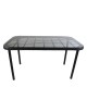 Τραπέζι Κήπου Art Maison Charmant - Black Glass (160x90x73cm)