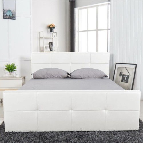 Κρεβάτι Art Maison Sarzeau - White PU (Για Στρώμα 160x200cm)