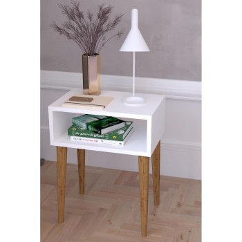 Κομοδίνο Art Maison Aurora Μοριοσανίδα/Ξύλο 45x30x60cm