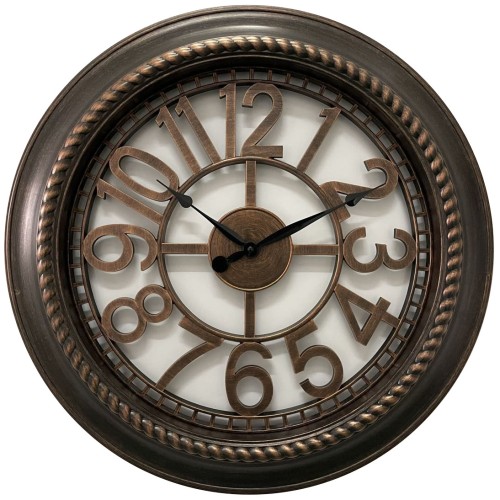 Ρολόι Τοίχου Art Maison Crispina - Brown (Φ61x5.2cm)