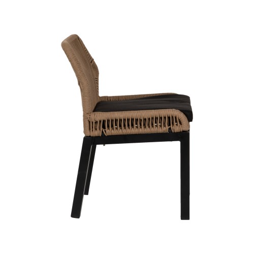 Καρέκλα Κήπου Art Maison Laroque - Beige Black (50x58x77cm)