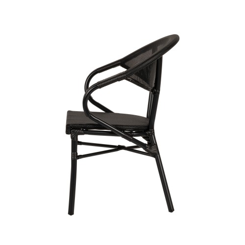 Πολυθρόνα Κήπου Art Maison Coutances - Black (57x57x82cm)
