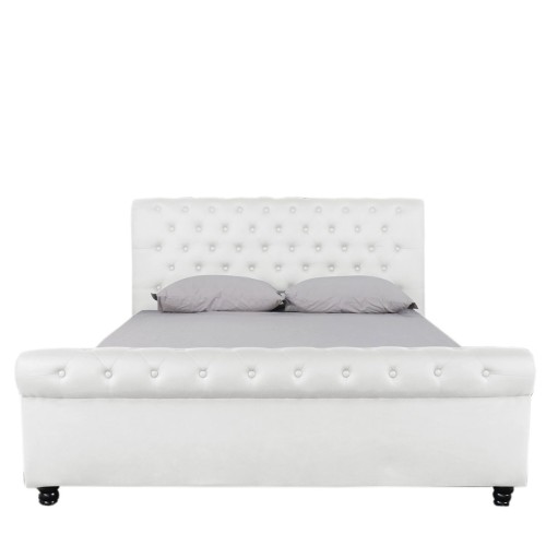 Κρεβάτι Διπλό Art Maison Selestat - White PU (Για Στρώμα 160x200cm)