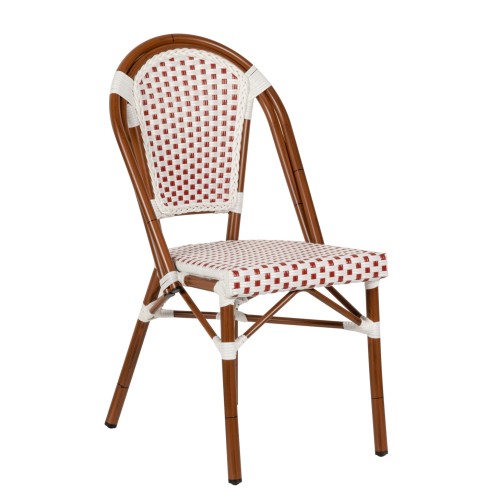 Καρέκλα Κήπου Art Maison Landerneau - Red White Walnut (50x57x85cm)