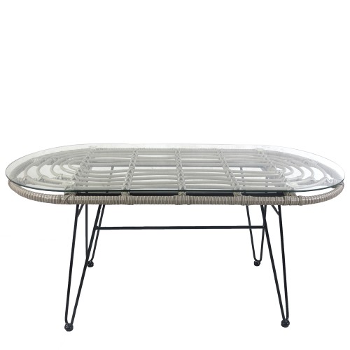 Τραπέζι Κήπου Art Maison Chatelaillon - Gray Glass (100x45x46cm)
