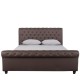 Κρεβάτι Διπλό Art Maison Selestat - Dark Brown PU (Για Στρώμα 160x200cm)