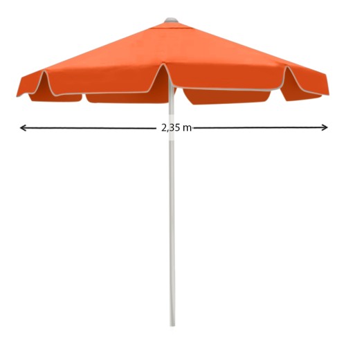 Ομπρέλα επαγγελματική Art Maison Τσελεβίνια - Orange (Φ2,35m)
