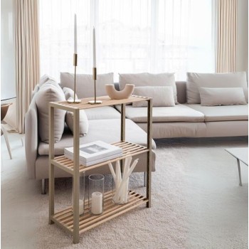 ΡΑΦΙΕΡΑ ΔΑΠΕΔΟΥ ART MAISON FOWLER - NATURAL BEIGE (65x29x78εκ.)