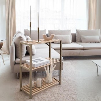 ΡΑΦΙΕΡΑ ΔΑΠΕΔΟΥ ART MAISON FOWLER - NATURAL BEIGE (65x29x78εκ.)
