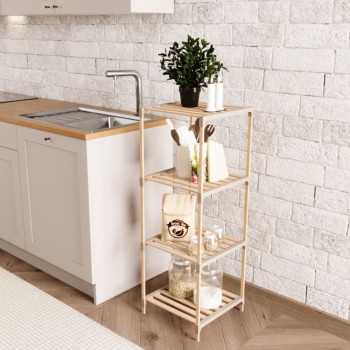 ΡΑΦΙΕΡΑ ΔΑΠΕΔΟΥ ART MAISON FREMONT - NATURAL - BEIGE (41x33x113εκ.)