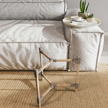 ΤΡΑΠΕΖΑΚΙ ΒΟΗΘΗΤΙΚΟ ART MAISON HAWTHORNE - NATURAL BEIGE (Φ46x53εκ.)