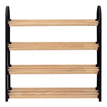 ΠΑΠΟΥΤΣΟΘΗΚΗ ART MAISON GOSHEN - NATURAL BLACK (67x18x65εκ.)