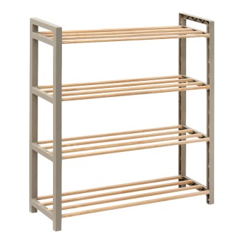 Παπουτσοθήκη ξύλινη - πλαστική Art Maison Reshiram χρώμα φυσικό - μπεζ 66x20x68εκ.