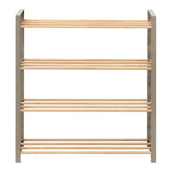 Παπουτσοθήκη ξύλινη - πλαστική Art Maison Reshiram χρώμα φυσικό - μπεζ 66x20x68εκ.