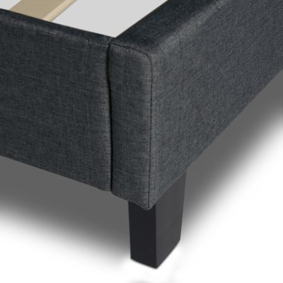 Κρεβάτι Art Maison Niteroi - Charcoal (Για στρώμα 160x200εκ.)