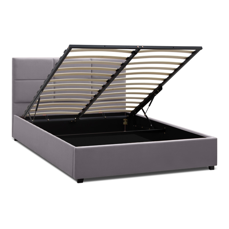 Κρεβάτι με αποθηκευτικό χώρο Art Maison Mansa - Grey (Για στρώμα 160x200εκ.)