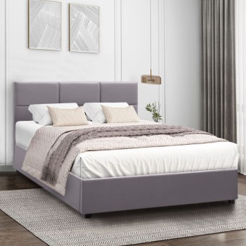 ΚΡΕΒΑΤΙ ART MAISON MANSA - GREY (ΓΙΑ ΣΤΡΩΜΑ 150x200εκ.)