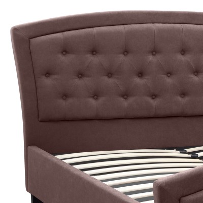 Κρεβάτι Art Maison Raboot υφασμάτινο χρώμα καφέ 160x200εκ. Κρεβάτι Art Maison Raboot υφασμάτινο χρώμα καφέ 160x200εκ.