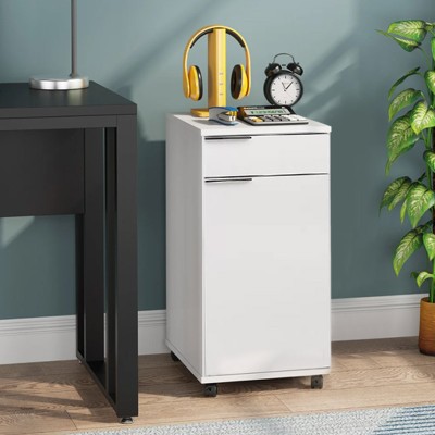 Ντουλάπι Τροχήλατο Art Maison ΚΑΒΑΚΙ - White (50x40x100εκ.)