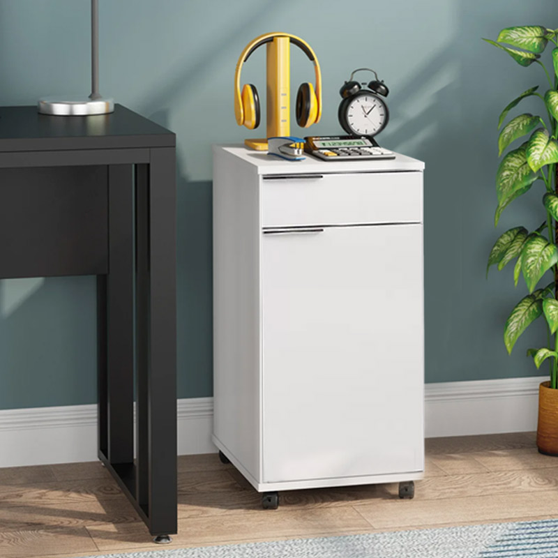 Ντουλάπι Τροχήλατο Art Maison ΚΑΒΑΚΙ - White (50x40x100εκ.)