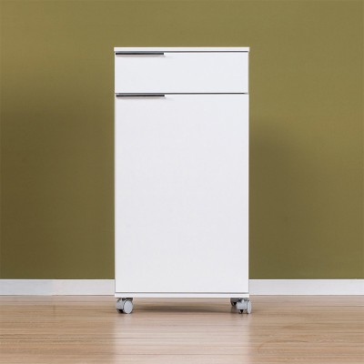 Ντουλάπι Τροχήλατο Art Maison ΚΑΒΑΚΙ - White (50x40x100εκ.)