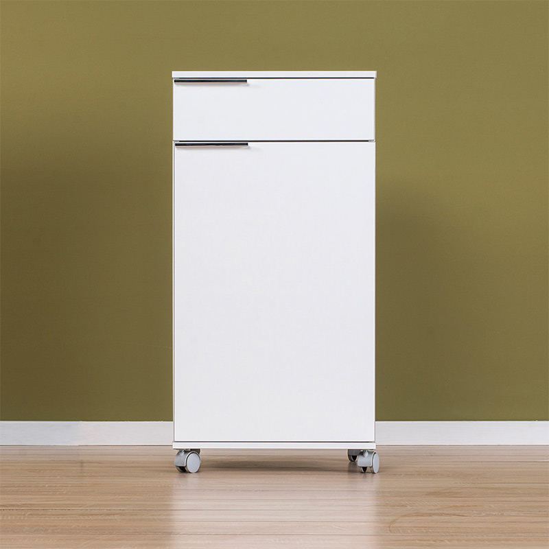 Ντουλάπι Τροχήλατο Art Maison ΚΑΒΑΚΙ - White (50x40x100εκ.)