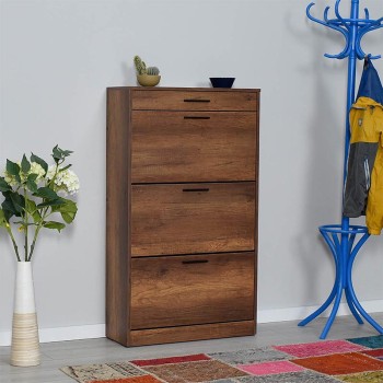 Παπουτσοθήκη Art Maison ΑΣΤΑΚΙΔΑ - Walnut (75x29x128εκ.)