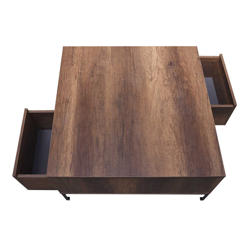 Τραπεζάκι σαλονιού Art Maison Βενέτικο - Walnut (90x90x42εκ.) Τραπεζάκι σαλονιού Art Maison Βενέτικο - Walnut (90x90x42εκ.)