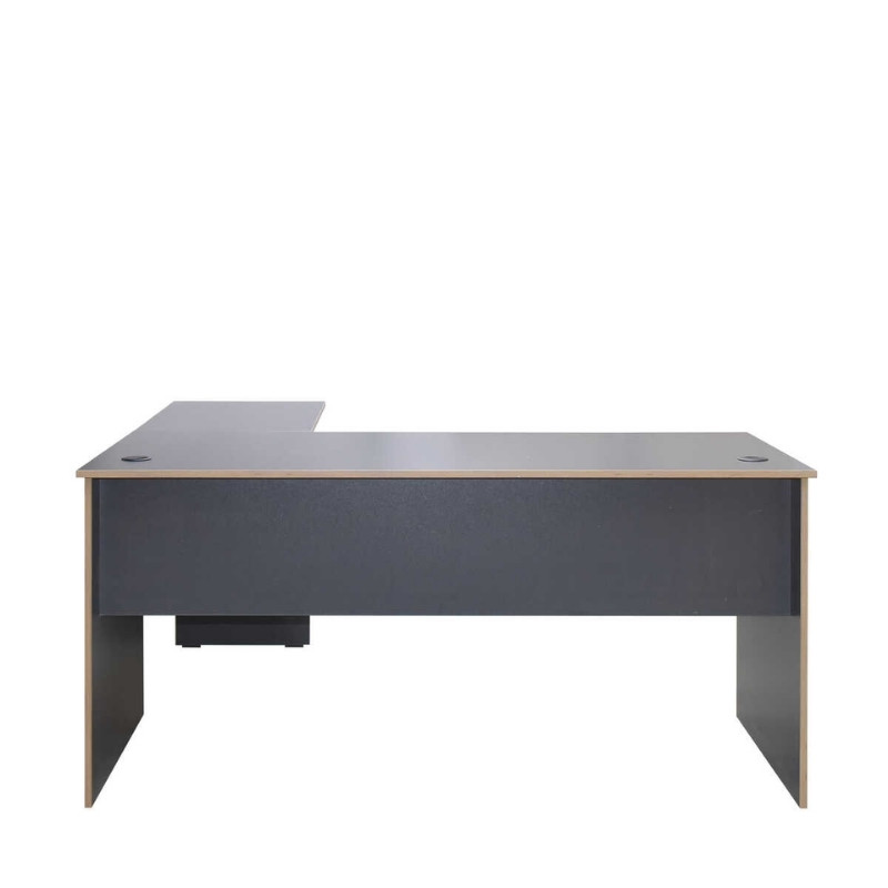 Γραφείο διευθυντικό γωνιακό αναστρέψιμο Art Maison Ναυτίλος - Charcoal (160x144x75εκ.)