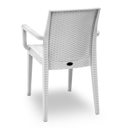Πολυθρόνα κήπου Art Maison Καβούσι - White (54x58x86εκ.)