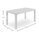 Τραπέζι κήπου Art Maison Κάτω Μετόχι - White (140x80x74εκ.)