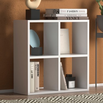 ΒΙΒΛΙΟΘΗΚΗ ART MAISON SEVASTOPOL - WHITE (60x23x60εκ.)