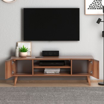 Έπιπλο τηλεόρασης Art Maison Φολέγανδρος - Walnut (120x30x40εκ.)