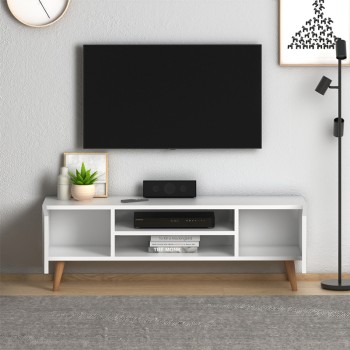 Έπιπλο τηλεόρασης Art Maison Φολέγανδρος - White (120x30x40εκ.)