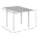 Τραπέζι Art Maison Κέρκυρα - White (59x78x75 - 117x78x75εκ.)