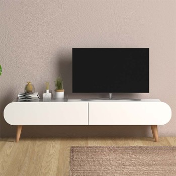 Έπιπλο τηλεόρασης Art Maison Ερμούπολη - White (120x30x40εκ.)