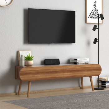 Έπιπλο τηλεόρασης Art Maison Ερμούπολη - Walnut (120x30x40εκ.)