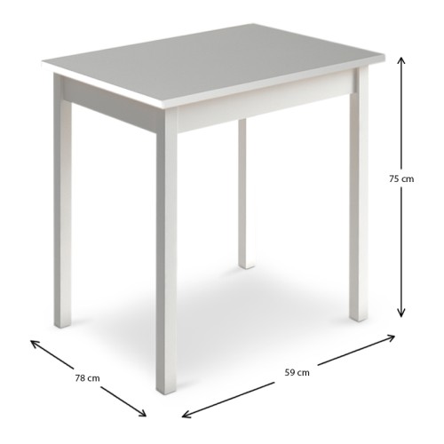 Τραπέζι Art Maison ΜΕΣΗ - White (78x59x75εκ.)