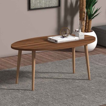 Τραπεζάκι σαλονιού Art Maison Ιθάκη - Walnut (118x53x41εκ.)