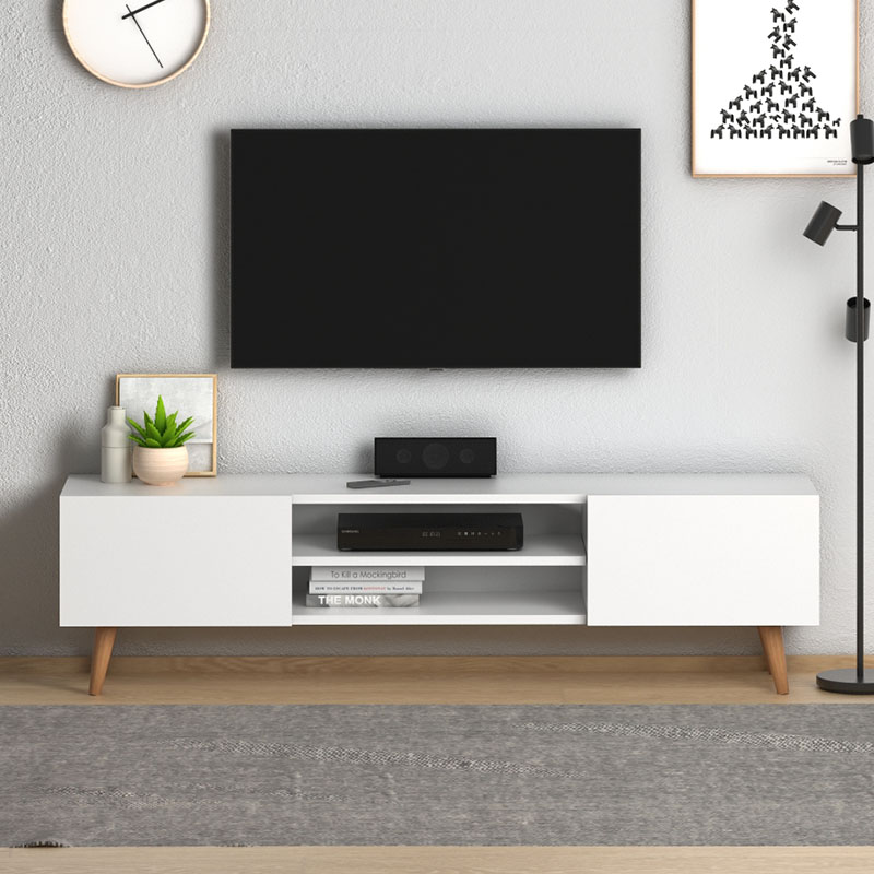 Έπιπλο τηλεόρασης Art Maison Κάσος - White (150x32x46εκ.) Έπιπλο τηλεόρασης Art Maison Κάσος - White (150x32x46εκ.)