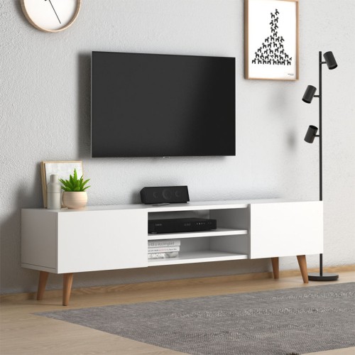 Έπιπλο τηλεόρασης Art Maison Κάσος - White (150x32x46εκ.)