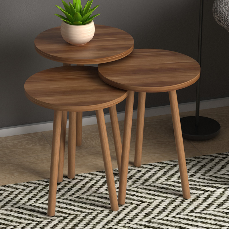 Βοηθητικά τραπεζάκια Art Maison Κέρος - Walnut