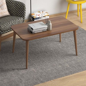 Τραπεζάκι Σαλονιού Art Maison Τήνος - Walnut (90x55x41εκ.)