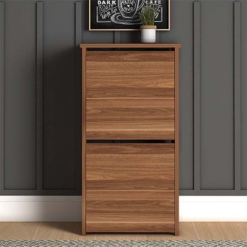 Παπουτσοθήκη Art Maison ΑΡΝΙΘΑ - Walnut (48x31x92εκ.) 