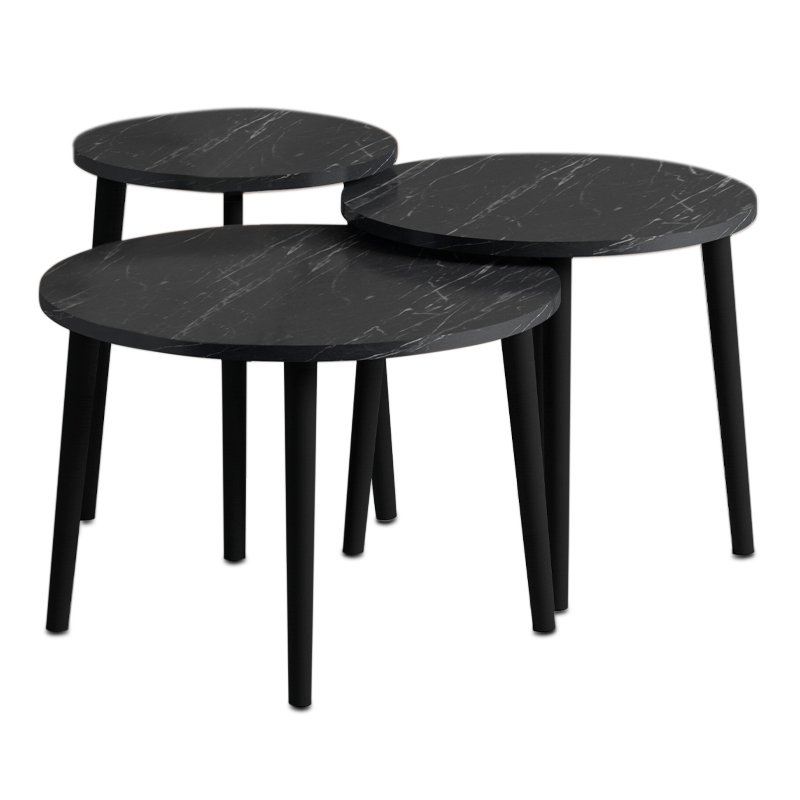 ΤΡΑΠΕΖΑΚΙ ΣΑΛΟΝΙΟΥ ΣΕΤ 3 ΤΕΜΑΧΙΩΝ ART MAISON ATTARD - BLACK MARBLE (Φ60x46εκ.) ΤΡΑΠΕΖΑΚΙ ΣΑΛΟΝΙΟΥ ΣΕΤ 3 ΤΕΜΑΧΙΩΝ ART MAISON ATTARD - BLACK MARBLE (Φ60x46εκ.)
