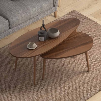 Βοηθητικά τραπεζάκια Art Maison Παξοί - Walnut 116x46x46εκ.