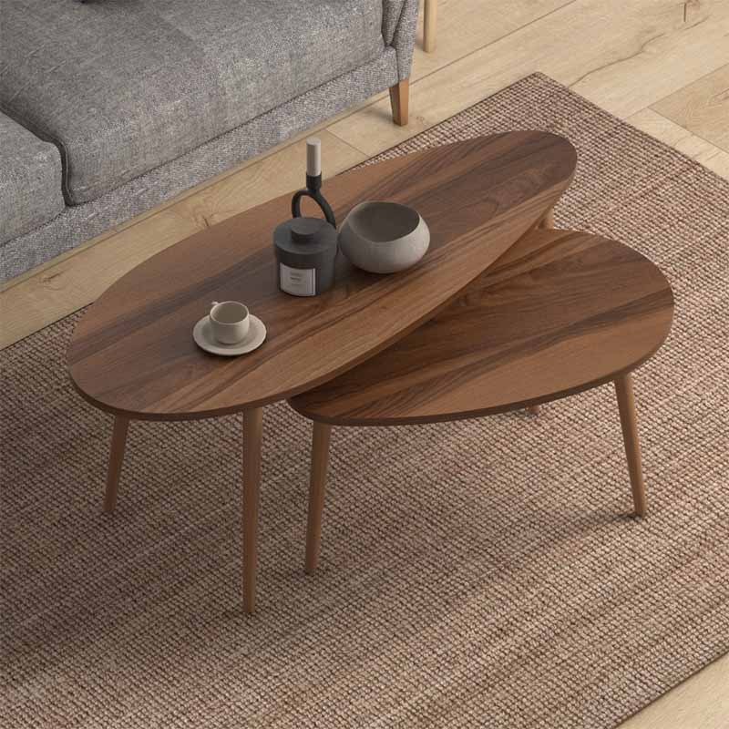 Βοηθητικά τραπεζάκια Art Maison Παξοί - Walnut 116x46x46εκ.