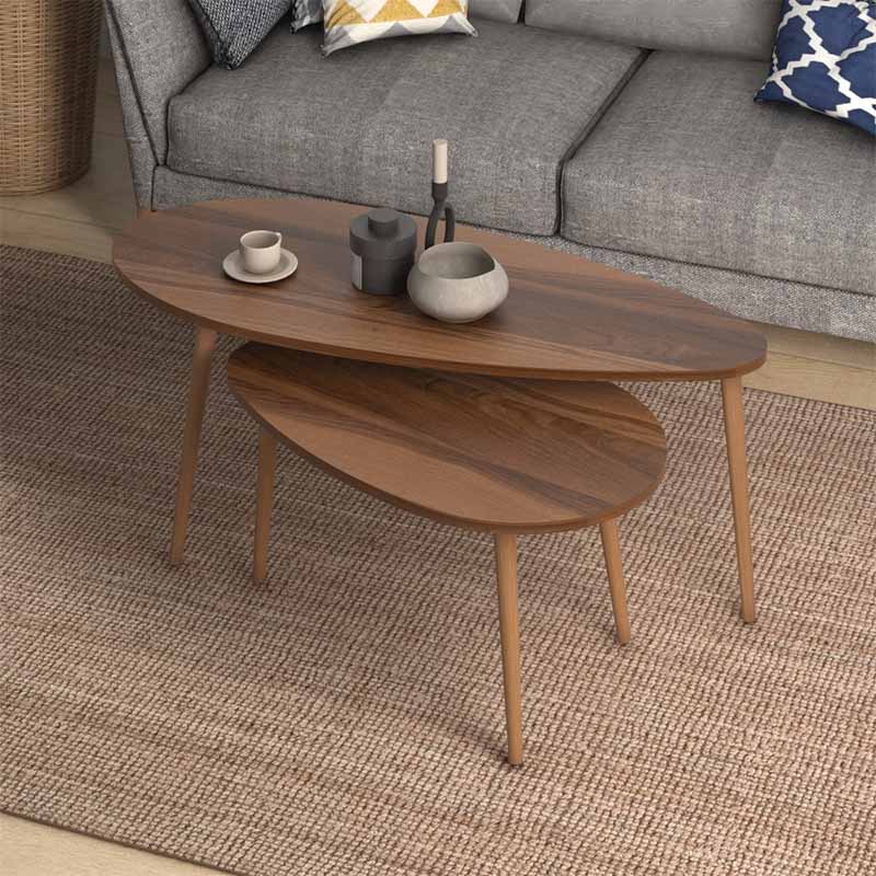 Βοηθητικά τραπεζάκια Art Maison Παξοί - Walnut 116x46x46εκ.